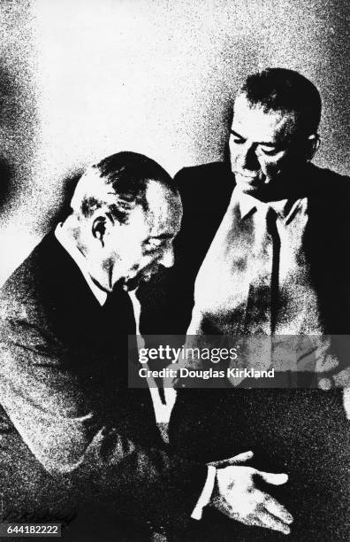 Broadway composers Richard Rodgers and Oscar Hammerstein.