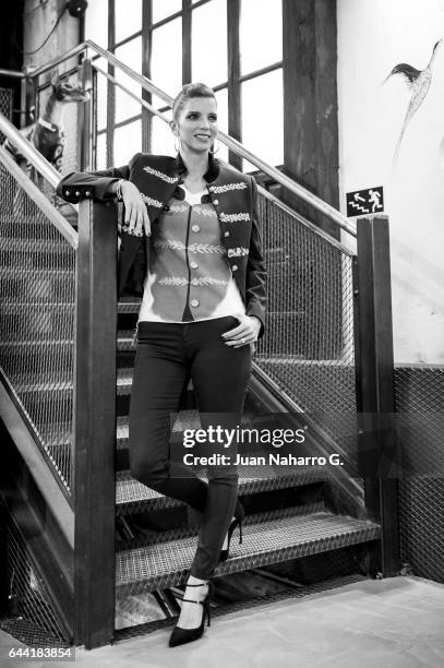 Margarita Vargas poses during a session portrait at Maison The Extreme Collection on February 23, 2017 in Madrid, Spain.