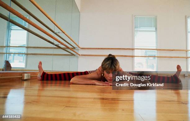 Jane Fonda Doing the Splits