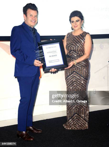 Recording artist Paul Oakenfold and President/founder Lousine Karibian of The World Networks art the 2017 Entrepreneur Awards held at Allure Events...