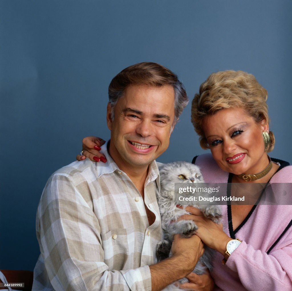 Jim and Tammy Bakker with Their Cat