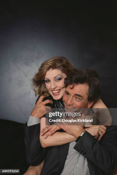 Peter Falk and His Wife Shera Danese