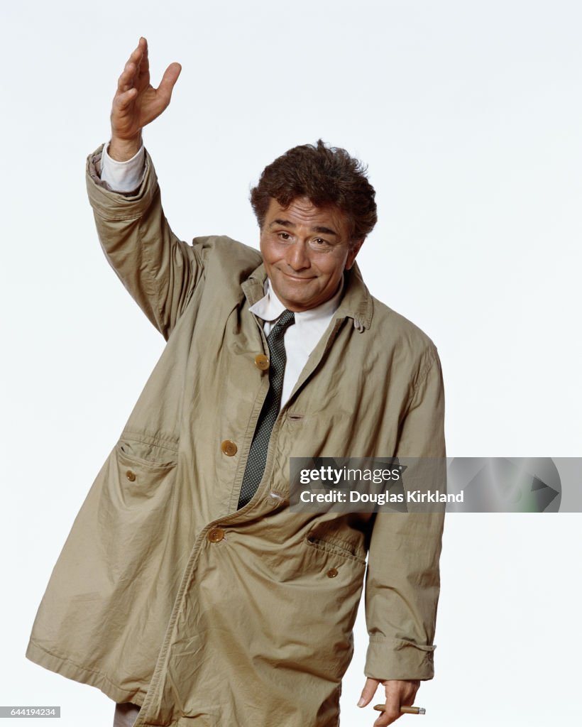 Peter Falk Dressed as Lieutenant Columbo