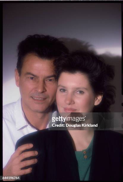 Actor Horst Buchholz with Daughter Beatrice