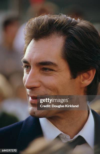 Timothy Dalton plays James Bond in the 1987 motion picture The Living Daylights.