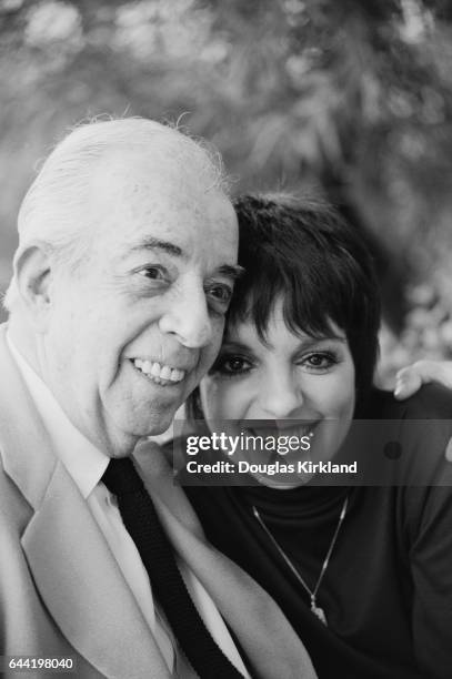 Actress Liza Minnelli with her father, movie director Vincente Minnelli.