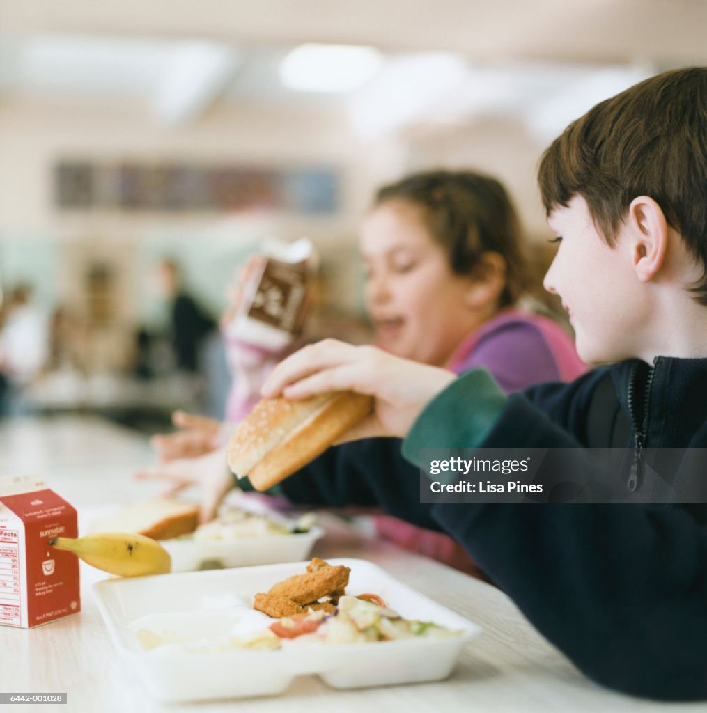 Children in School Cafeteria