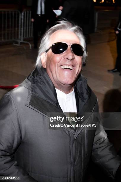 French Singer Gilbert Montagne attends the traditional dinner of the Crif, the representative council of the Jewish institutions of France in the...