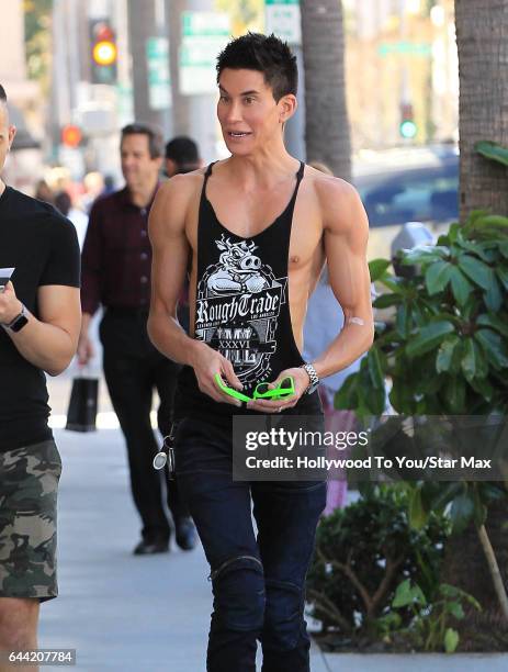 Justin Jedlica is seen on February 22, 2017 in Los Angeles, CA.