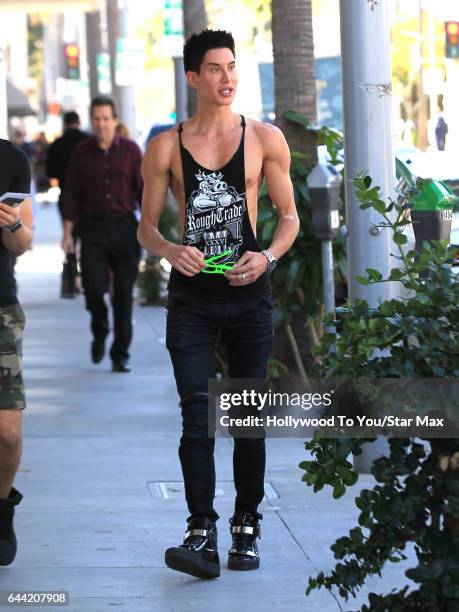 Justin Jedlica is seen on February 22, 2017 in Los Angeles, CA.