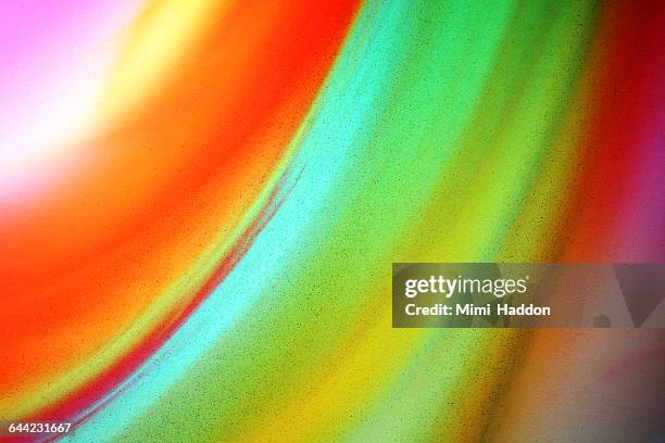 rainbow of dyes moving in water - blue water dye stock pictures, royalty-free photos & images