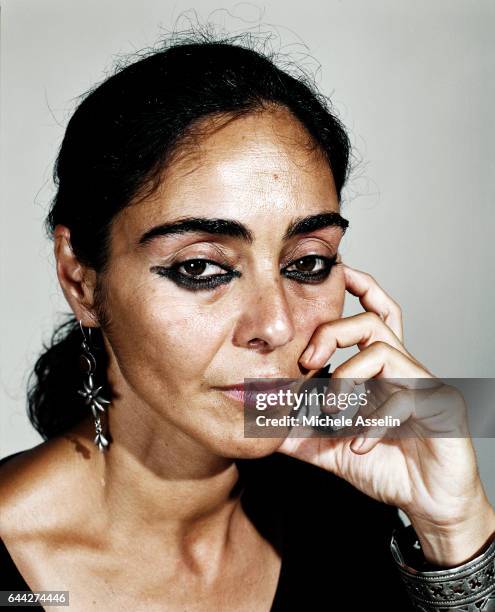 Visual artist Shirin Neshat is photographed at a portrait session on February 15, 2006 in New York City.