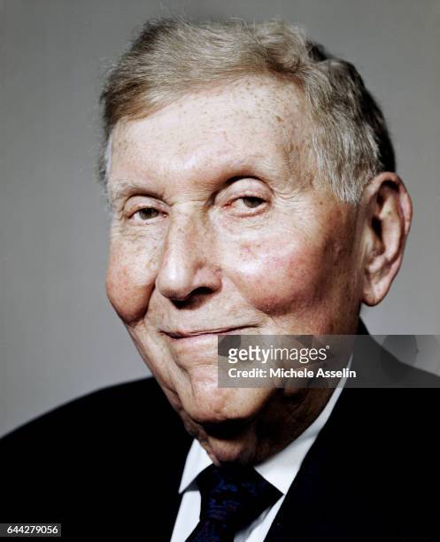 Viacom Chairman and CEO, Sumner Redstone is photographed at a portrait session on April 2, 2004 in New York City.