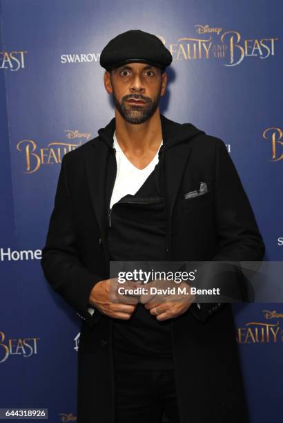 Rio Ferdinand attends the UK Premiere of "Beauty And The Beast" at Odeon Leicester Square on February 23, 2017 in London, England.