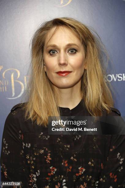 Hattie Morahan attends the UK Premiere of "Beauty And The Beast" at Odeon Leicester Square on February 23, 2017 in London, England.