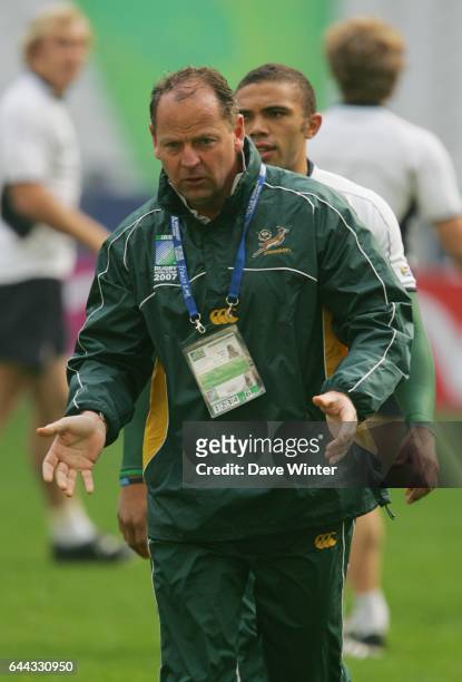 Jake WHITE et Bryan HABANA - - Afrique du Sud, "Captain's Run", Stade de France. Photo: Dave Winter/Icon Sport.