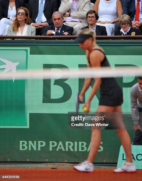 Jean GACHASSIN / Monica SELES / Valerie FOURNEYRON - - Finale Dames - Roland Garros 2012, Photo: Dave Winter / Icon Sport