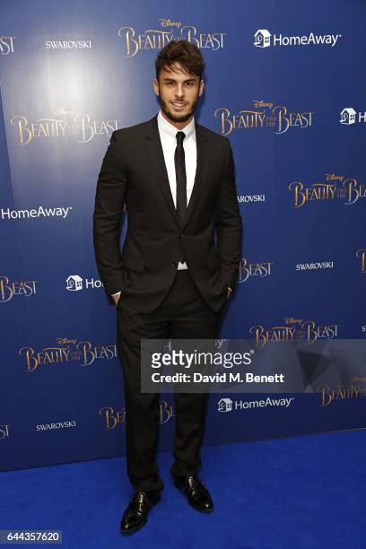 Baptiste Giabiconi attends the UK Premiere of "Beauty And The Beast" at Odeon Leicester Square on February 23, 2017 in London, England.