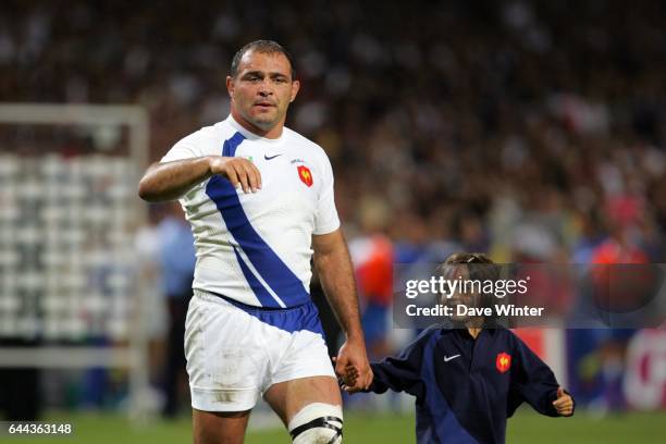 Raphael IBANEZ et fille - - France /Namibie -Coupe du Monde de Rugby, Photo: Dave Winter / Icon Sport