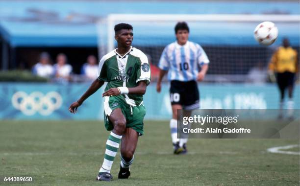 Nwankwo Kanu - - Argentine / Nigeria - Jeux Olympiques 1996, Photo : Alain Gadoffre / Icon Sport