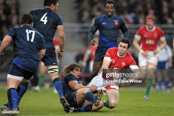 Dimitri SZARZEWSKI / Stephen JONES - - France / Pays de Galles - Tournoi de Six Nations, Photo : Dave Winter / Icon Sport