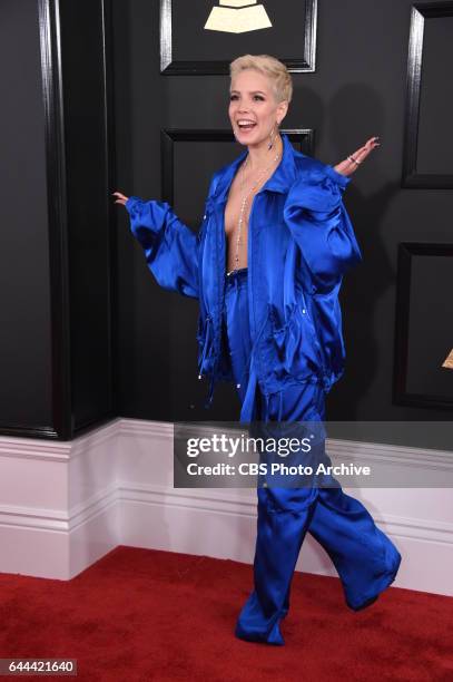 Halsey on the Red Carpet at THE 59TH ANNUAL GRAMMY AWARDS, broadcast live from the STAPLES Center in Los Angeles, Sunday, Feb. 12 on the CBS...