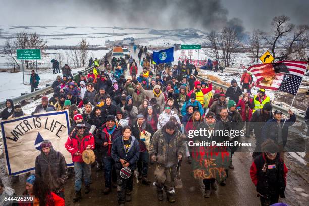 Defiant Dakota Access Pipeline water protectors faced-off with various law enforcement agencies on the day the camp was slated to be raided. Many...