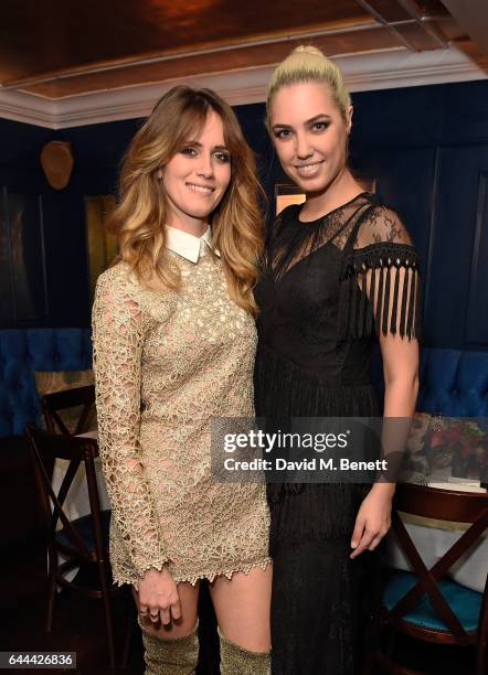 Whinnie Williams and Amber Le Bon attend Alice McCall Fall 2017 Collection Launch Vip Dinner at Albert's on February 23, 2017 in London, England.