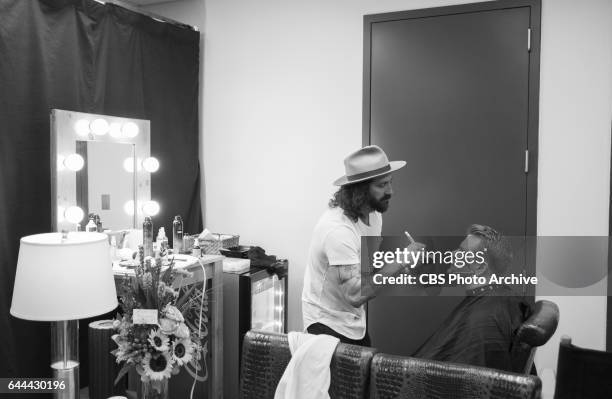 Backstage with James Corden, Host of THE 59TH ANNUAL GRAMMY AWARDS, broadcast live from the STAPLES Center in Los Angeles, Sunday, Feb. 12 on the CBS...