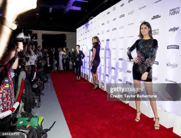 Launch Week: View of Bo Krsmanovic posing on red carpet during party at Center 415. New York, NY 2/16/2017 CREDIT: Taylor Ballantyne