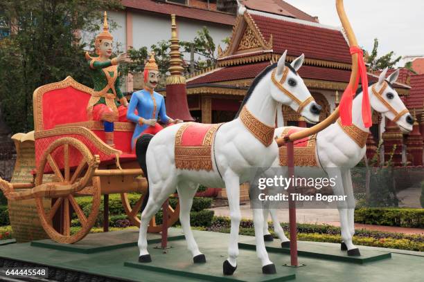 cambodia, siem reap, preah promreath pagoda, buddhist temple, mural, - tibor bognar cambodia bildbanksfoton och bilder