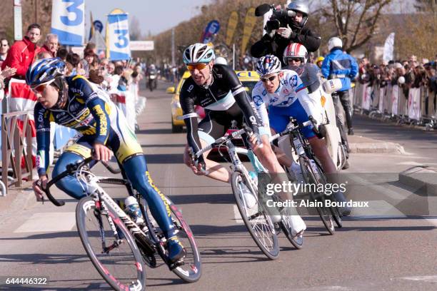 Thomas de Gendt / Jens Voigt - - Premiere etapes de Paris Nice 2011 - Houdan / Houdan - vainqueur d etape, Photo : Alain Bourdaux / Icon Sport