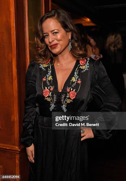 Jade Jagger attends Alice McCall Fall 2017 Collection Launch Vip Dinner at Albert's on February 23, 2017 in London, England.