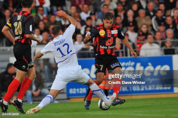 Daniel MOREIRA / Jean Pascal MIGNOT - - Boulogne / Auxerre - 4e journee Ligue 1 - Stade de la Liberation - Boulogne Sur mer, Photo: Dave Winter /...