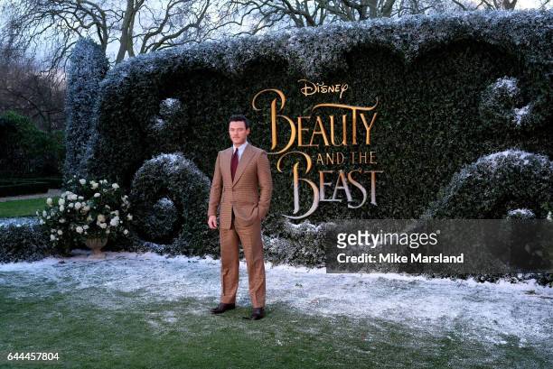 Luke Evans attends UK launch event for "Beauty And The Beast" at Spencer House on February 23, 2017 in London, England.