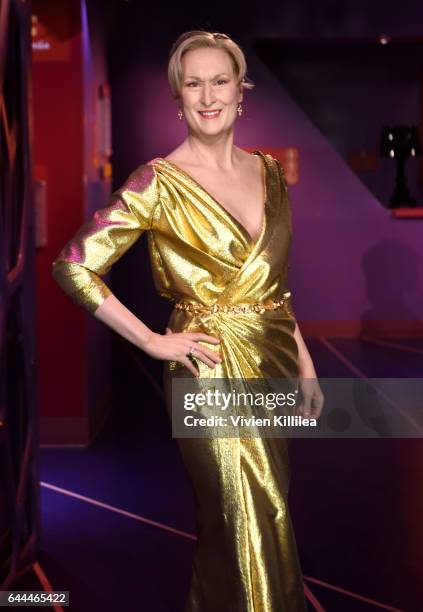 Madame Tussauds Hollywood unveils Meryl Streep on February 23, 2017 in Hollywood, United States.