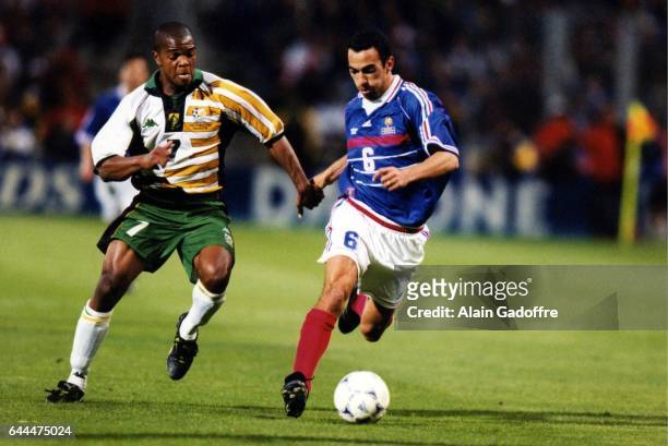Quinton FORTUNE / Youri DJORKAEFF - - France / Afrique du Sud - Coupe du Monde 1998 - Stade Velodrome - Marseill, Photo: Alain Gadoffre / Icon Sport
