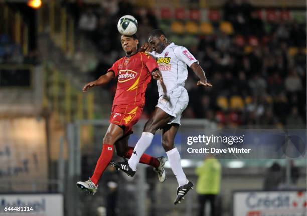 Frederic THOMAS / Eugene EKOBO - - Le Mans / Clermont - 10eme journee de Ligue 2 - Stade Leon Bollee - Photo: Dave Winter / Icon Sport.