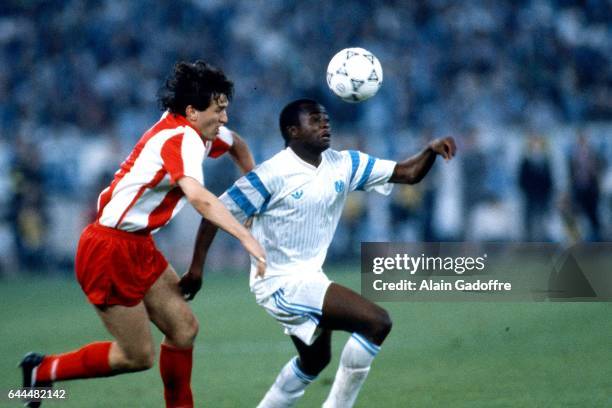 Abedi PELE - - Marseille / Etoile Rouge Belgrade - Finale Coupe d'Europe des Clubs Champions - Bari, Photo : Alain Gadoffre / Icon Sport