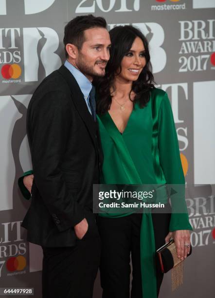 Frank Lampard and Christine Lampard attend The BRIT Awards 2017 at The O2 Arena on February 22, 2017 in London, England.