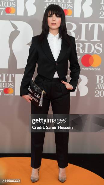 Imelda May attends The BRIT Awards 2017 at The O2 Arena on February 22, 2017 in London, England.