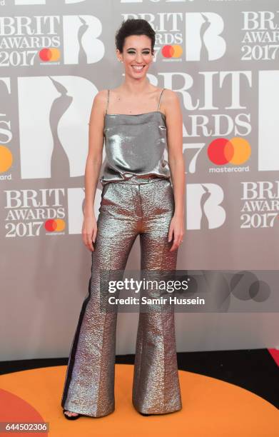 Laura Jackson attends The BRIT Awards 2017 at The O2 Arena on February 22, 2017 in London, England.