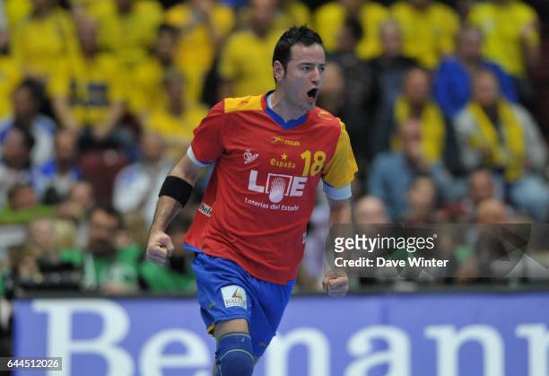 Iker ROMERO FERNANDEZ - - Suede / Espagne - Handball Championnat du Monde, match pour 3eme place - Malmo Arena, Malmo. Photo: Dave Winter / Icon...