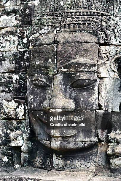 Gesicht des Bodhisattva Lokeshvara in Bayon - Ankor - Kambodscha