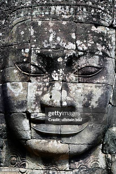 Gesicht des Bodhisattva Lokeshvara in Bayon - Ankor - Kambodscha