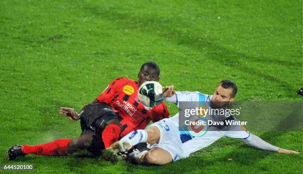 Selim BOUADLA / Bakary SOUMARE - - Boulogne / Le Havre - 9eme journee de Ligue 2, Photo : Dave Winter / Icon Sport