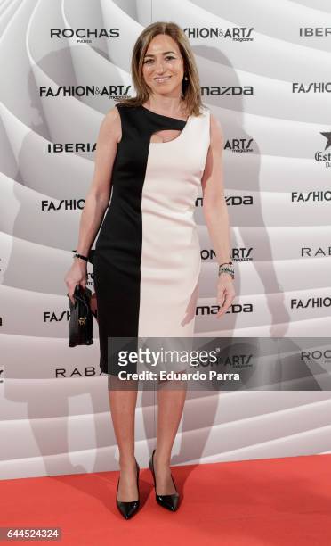Carme Chacon attends the 'Fashion & arts' photocall at Reina Sofia museum on February 23, 2017 in Madrid, Spain.