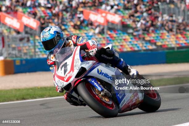 Carlos Checa - Althea Racing - - championnat du monde Superbike - course -Circuit Nevers Magny cours, Photo : Alain Bourdaux / Icon Sport