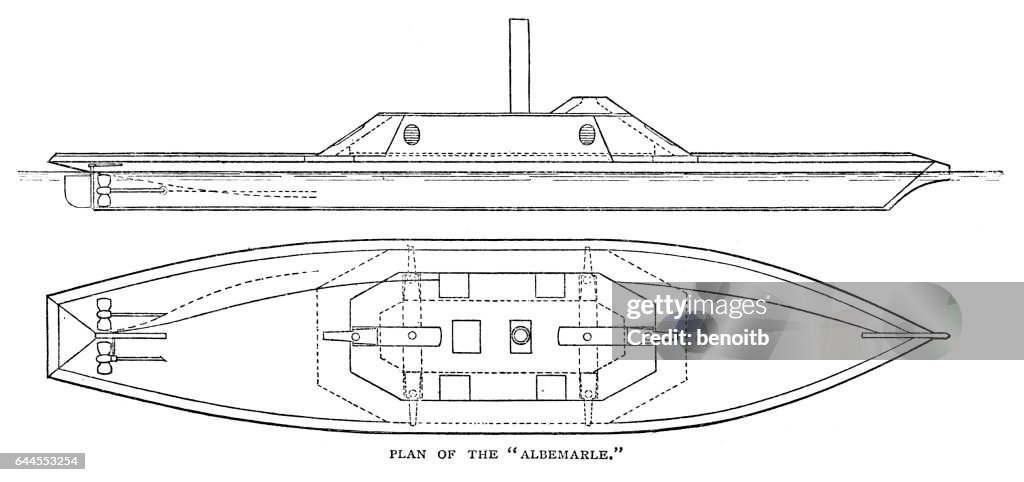 Plan der CSS Albemarle