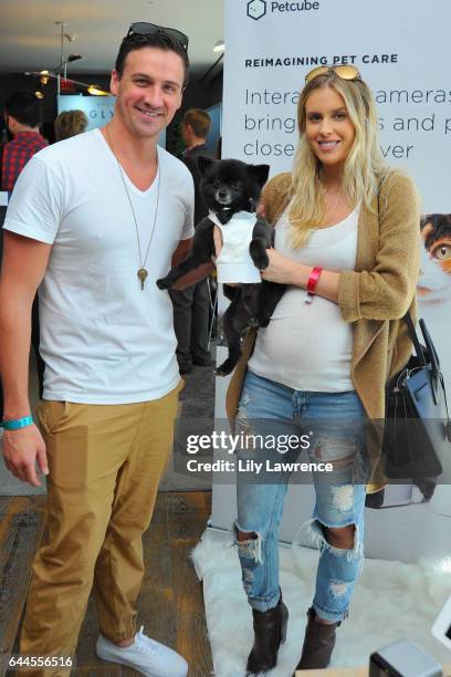 Olympian athlete Ryan Lochte and model Kayla Rae Reid attend Kari Feinstein's Pre-Oscar Style Lounge at the Andaz Hotel on February 23, 2017 in Los...